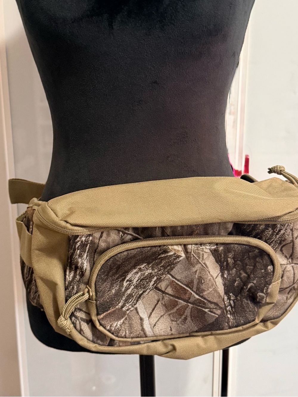 Remington Camo Crossbody Waist Pack in Khaki